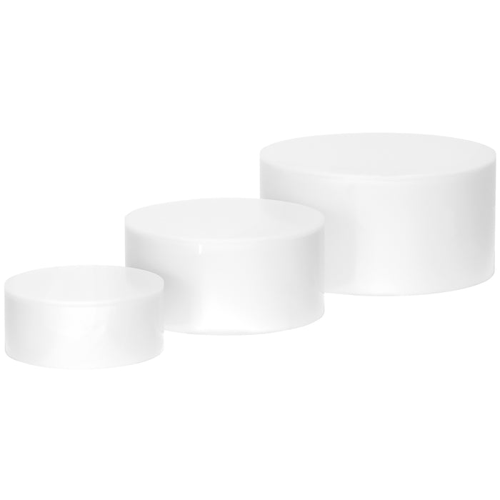 Red Co. Set of 3 Sizes Acrylic Round Cylinder Display Nesting Riser Stands with Hollow Bottoms