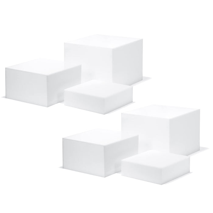 Red Co. Set of 3 Acrylic Cube Display Nesting Risers with Hollow Bottoms