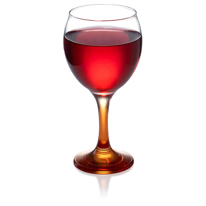 Orion Multi Colored Party Stemmed Wine Glasses, 12 oz, Set of 6