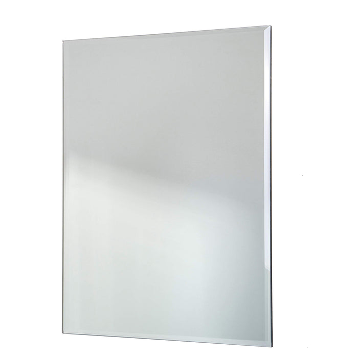 Red Co. Large Decorative Frameless Beveled Edge Wall Hanging Mirror, Rectangular