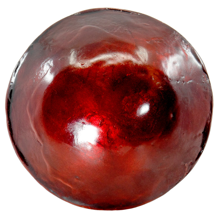 Red Co. Round Decorative Laminated Capiz Shell Mini Bowl, Burgundy Red & Amber Gold Color – 4.25 Inches