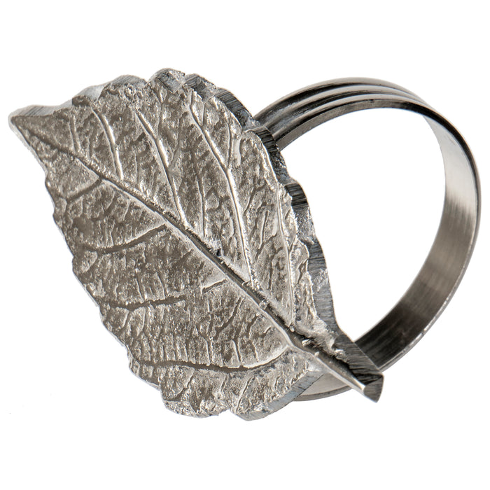 Red Co. Set of 4 Assorted Leaf Napkin Rings Adornment for Weddings, Dinner, Parties & Everyday Use, Table Decoration Ideas